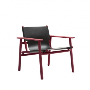 B&B Italia CORDOBA Sessel, Esche Cranberryrot