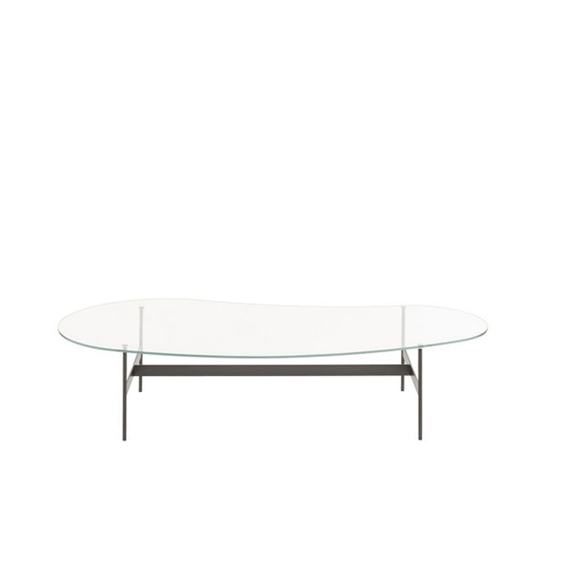 B&B Italia FORMICHE Couchtisch Glas, Nierenform