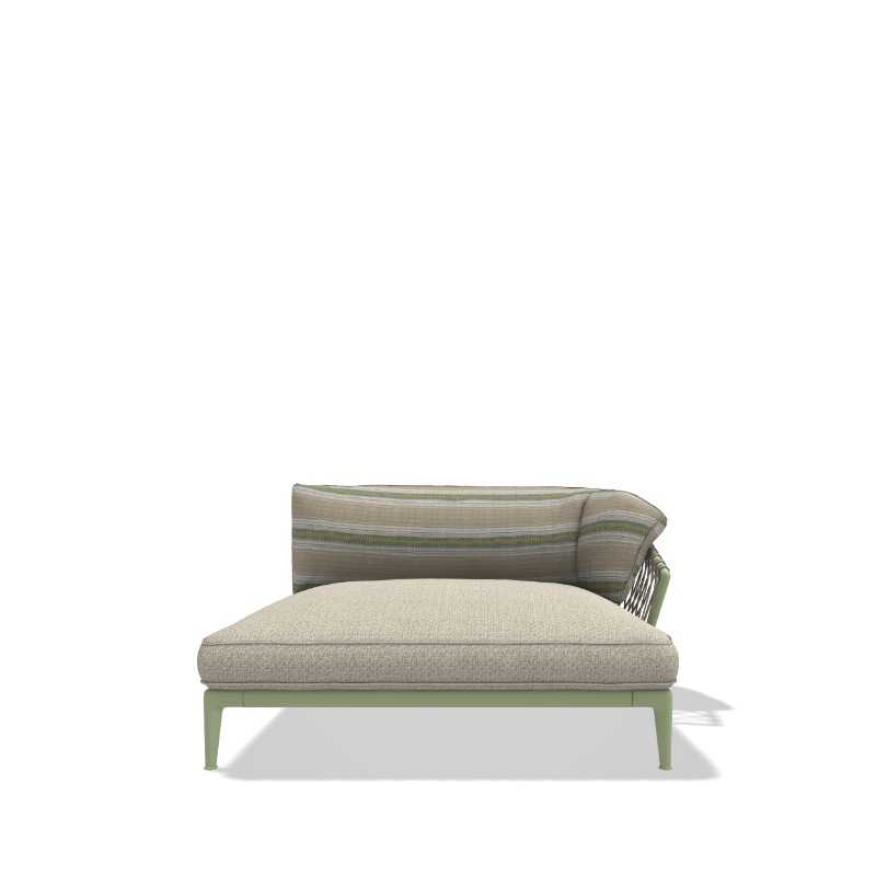 B&B Italia Outdoor ERICA '25 Modular Armlehn-Chaiselongue I, 150 cm