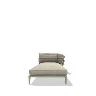 B&B Italia Outdoor ERICA '25 Modular Armlehn-Chaiselongue, 210 cm
