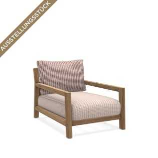 B&B Italia PABLO OUTDOOR Loungesessel, Teak/Lamar/Lilia/Lamone