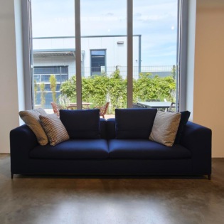 B&B Italia MICHEL CLUB Sofa 253 cm, Samara Navy Blue