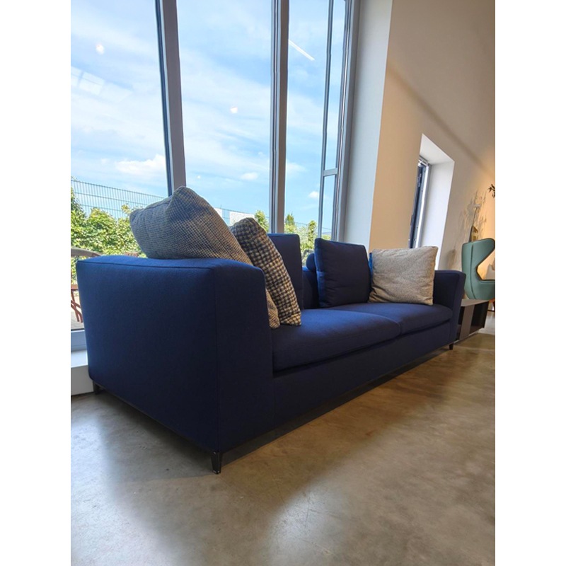 B&B Italia MICHEL CLUB Sofa 253 cm, Bezug Serra Navy Blue