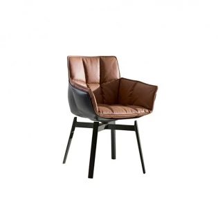 Ersatzbezug für B&B Italia HUSK Drehstuhl, Schale Kernleder