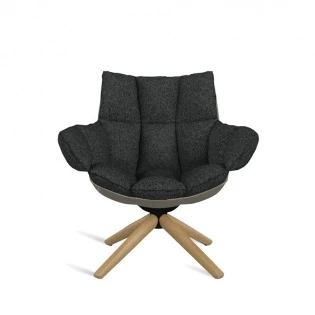 B&B Italia HUSK Sessel mit Armlehne, drehbar