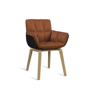 B&B Italia HUSK Stuhl, Holzgestell