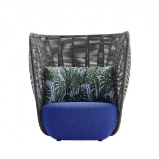 B&B Italia Outdoor BAY Sessel, hohe Rückenlehne