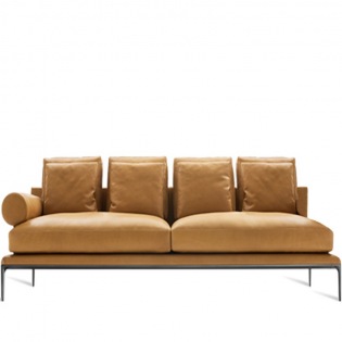 B&B Italia ATOLL 4er Endelement, Rollen-Armlehnen