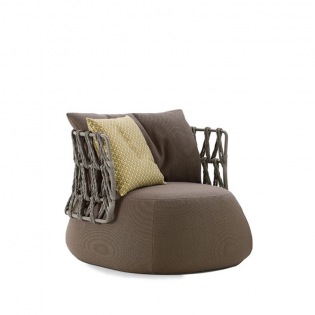 FAT-SOFA OUTDOOR Sessel, niedrige Rückenlehne