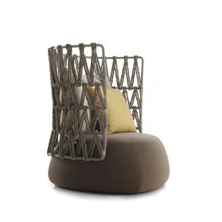 FAT-SOFA OUTDOOR Sessel, hohe Rückenlehne