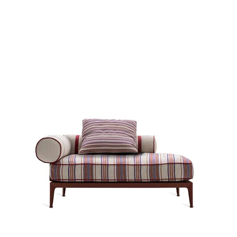 RIBES Chaiselongue,  Arm- und Rückenrolle