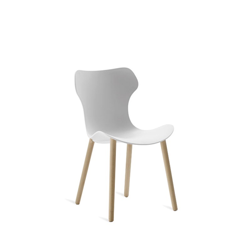 B&B Italia PAPILIO SHELL Stuhl, Holzgestell